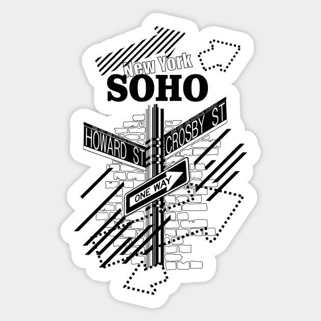 SoHo, New York Sticker by XOOXOO